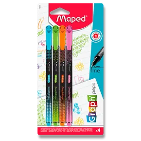 Liner Maped Graph´Peps Deco 4 ks, pastelové farby